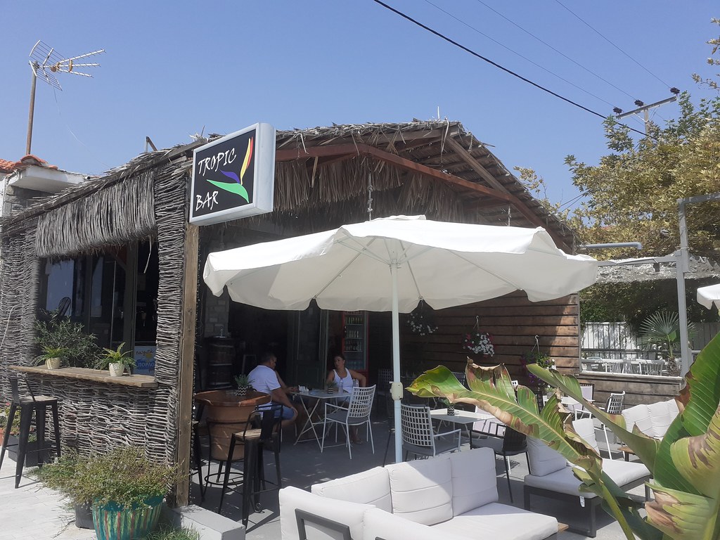 The Tropic Bar Golden Beach, Thassos. Today we walked from… Flickr