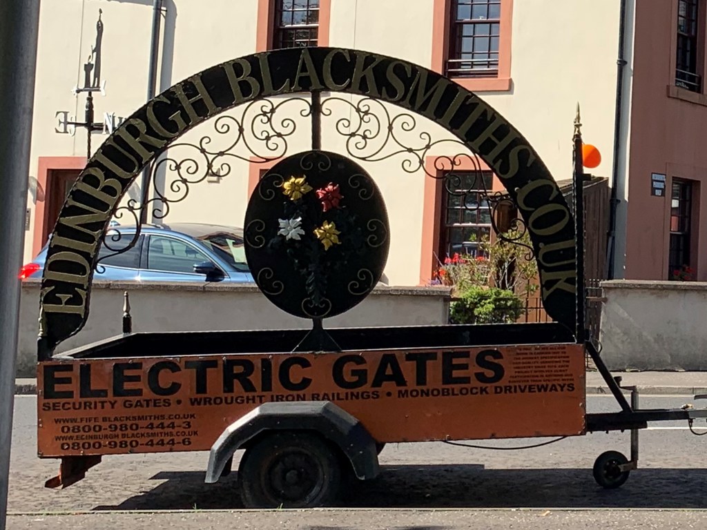 Trailer. Cromwell Road. Burntisland. Fife. Scotland. Terry Gilley