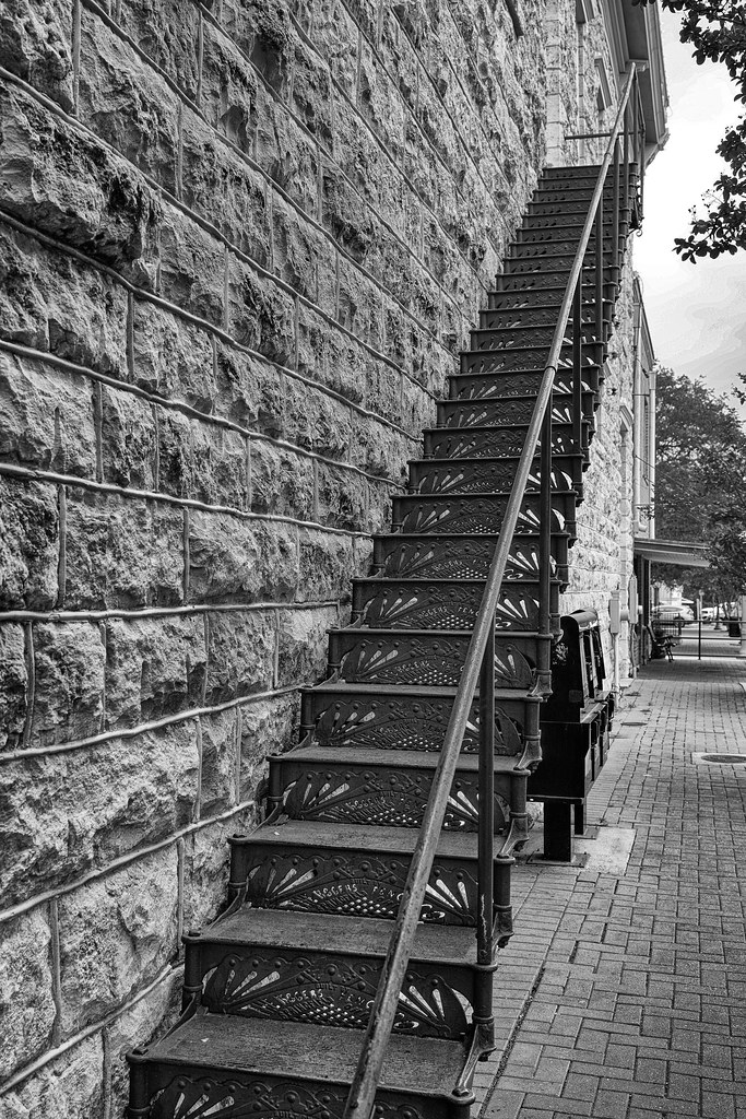 Cast Iron Fire Escape Rogers Fencing Co., Springfield Oh… Flickr