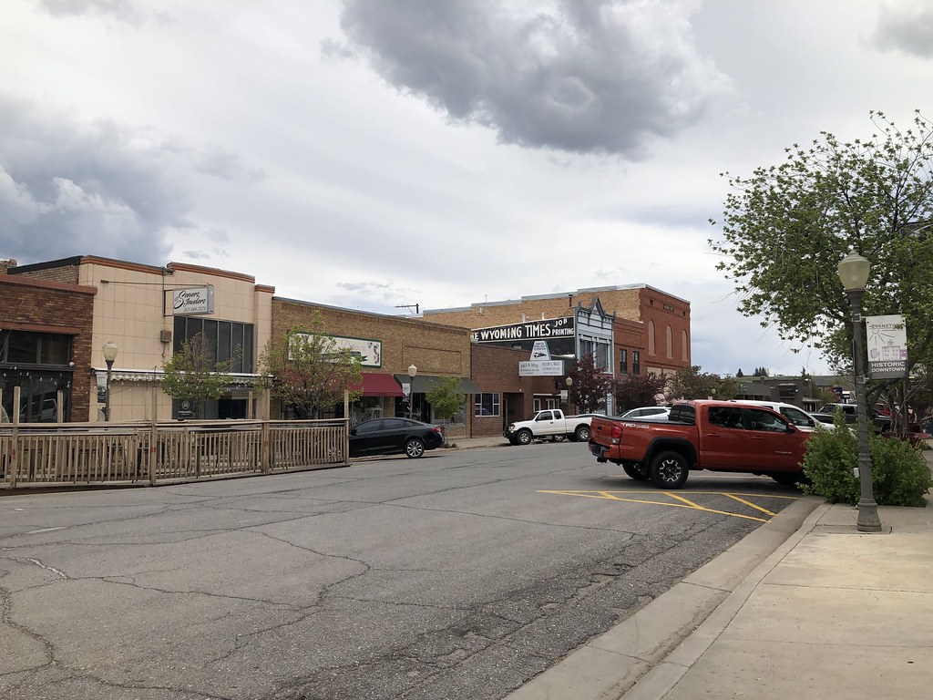 Evanston, Wyoming Downtown Shops Austin Dodge Flickr