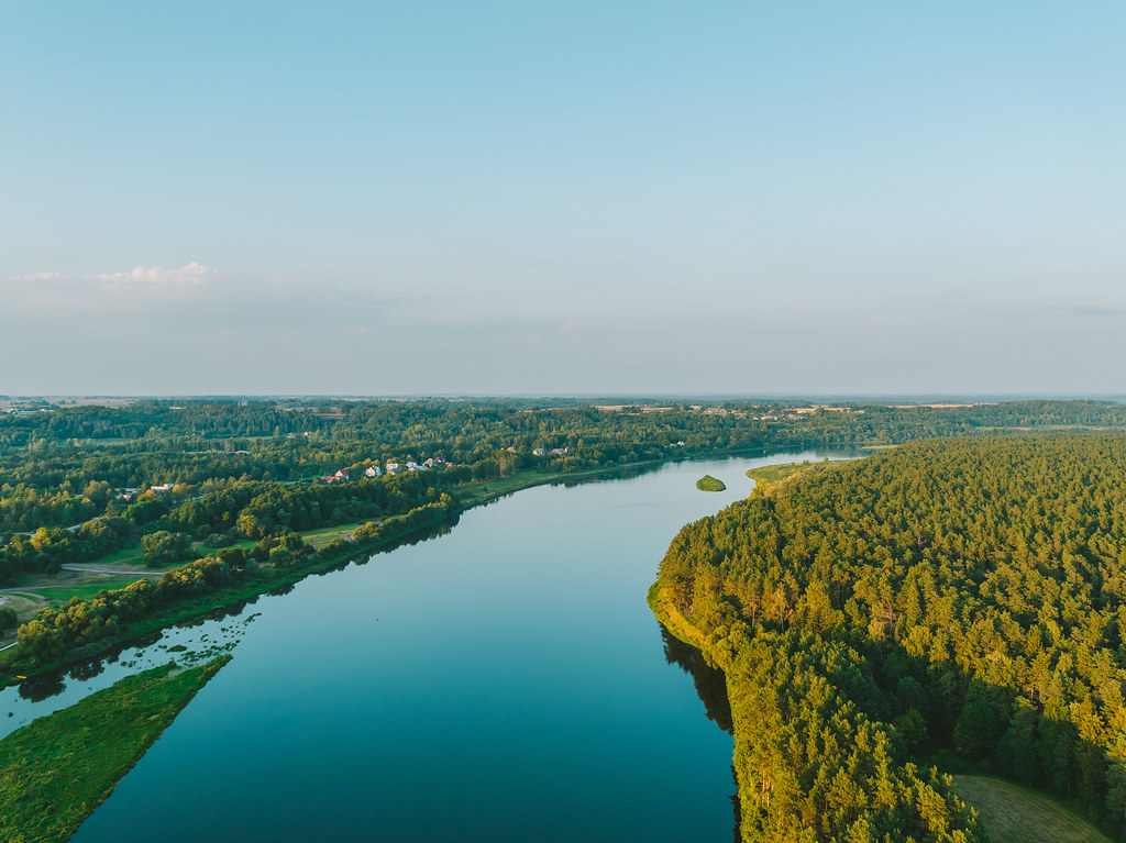 Nemunas river Prienai aerial Portfolio Facebook Twit… Flickr