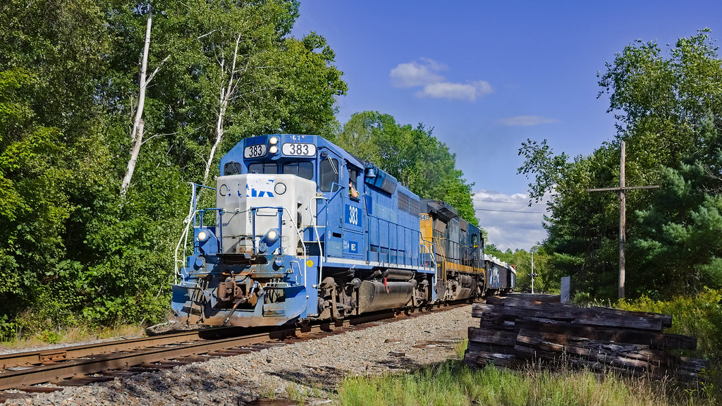 CSX NMWA 3837545 at Hermon Mountain On today's NMWA, two … Flickr