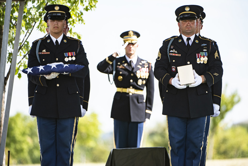 Military Funeral Honors with Funeral Escort are Conducted for U.S. Army