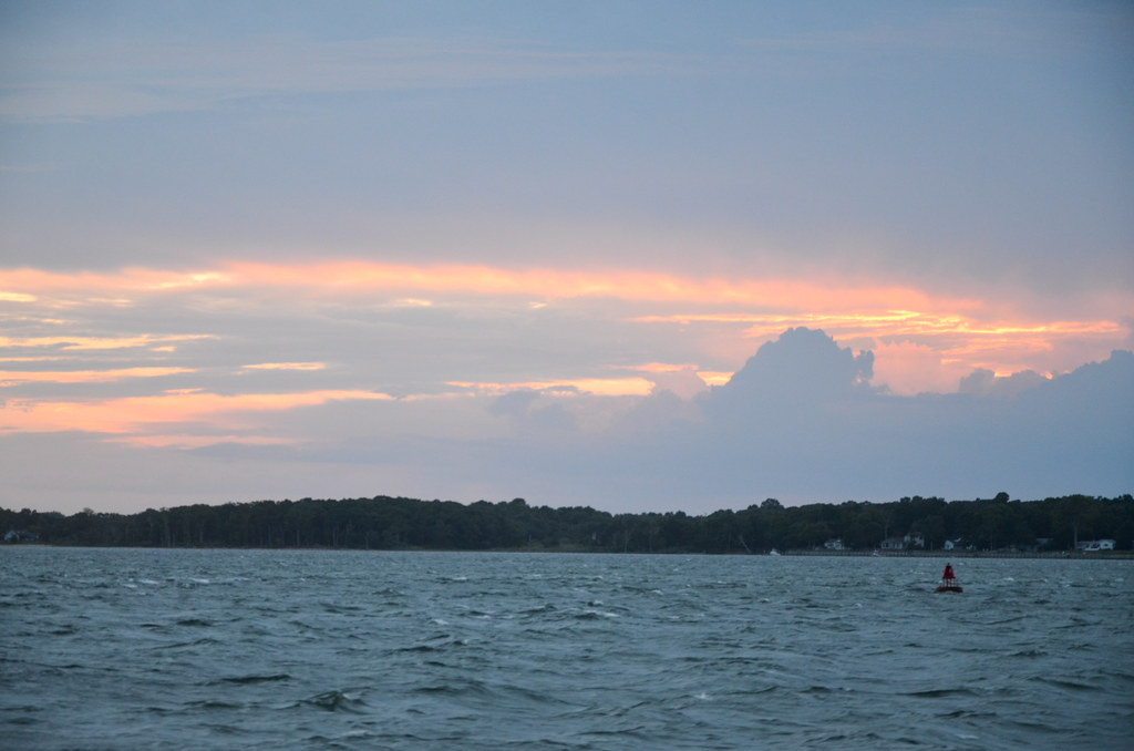 Sunset Over Greenport As seen from the Shelter Island Nort… Flickr