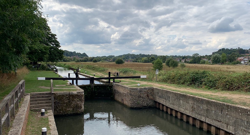 DAY 3 Lock, Godalming in background Charles Forsyth Flickr