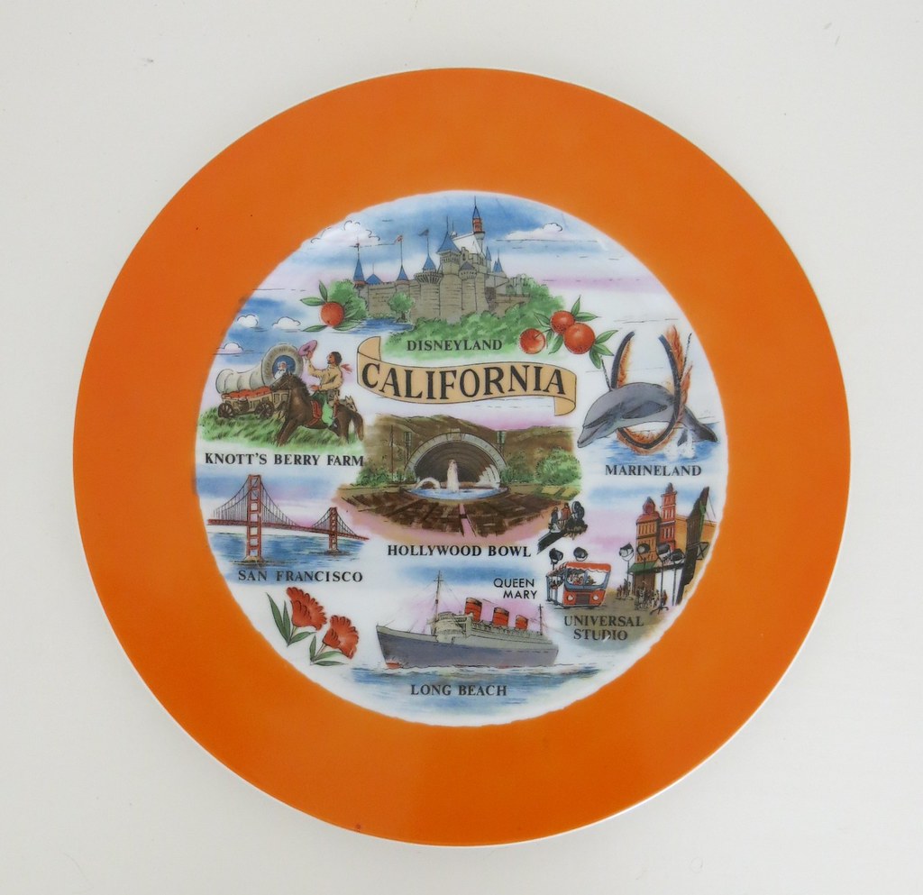 Vintage California Souvenir Plate Heather David Flickr