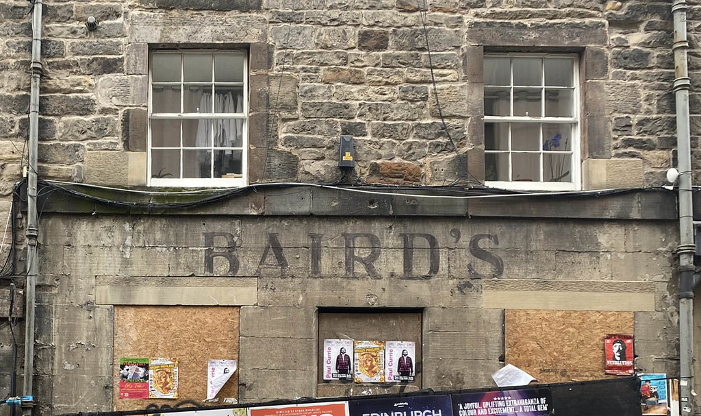 Old Signage, Edinburgh. Baird`s, Niddry Street, Edinburgh,… Flickr