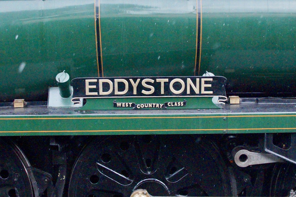 34028 Name 05.09.2022 34028 Nameplate EDDYSTONE is seen at… Flickr