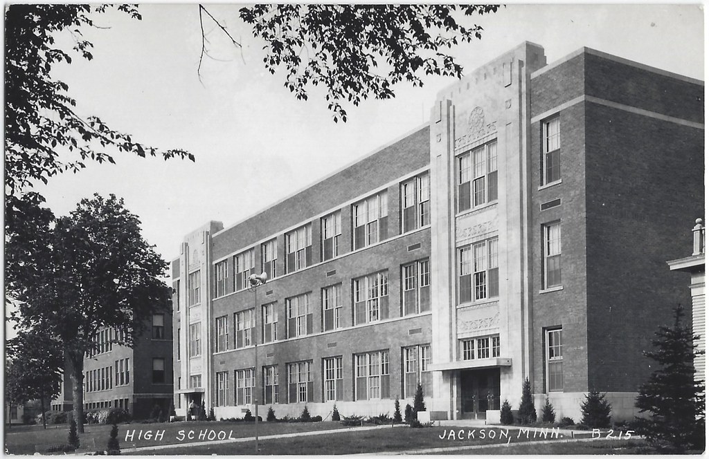 High School. Jackson, Minnesota. RPPC. High School. Jackso… Flickr