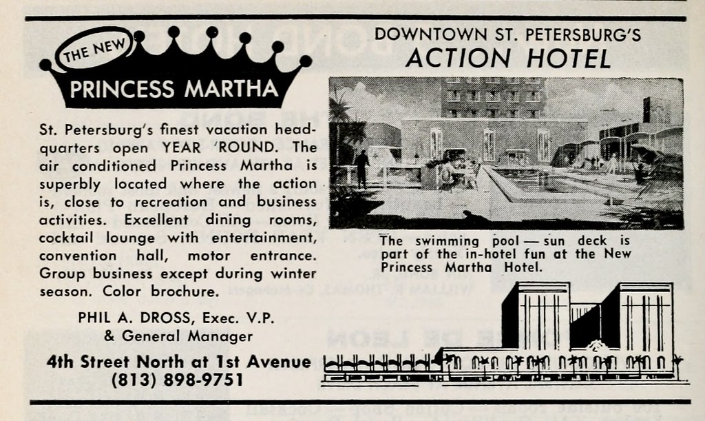 Princess Martha St. Petersburg, Fla. Hotel & Motel Red B… Flickr