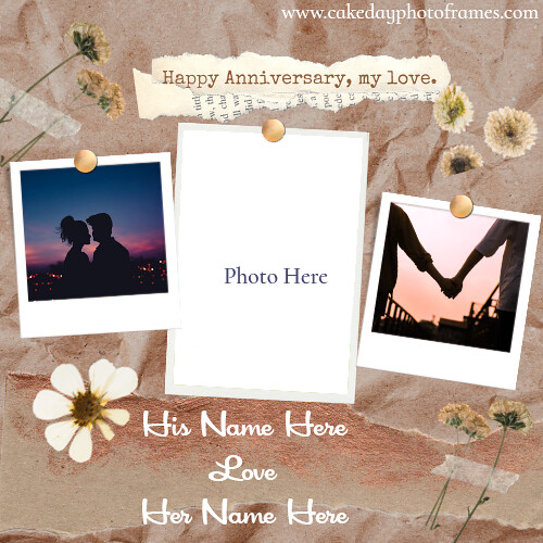 Online Happy Anniversary Photo frame for your partner Flickr
