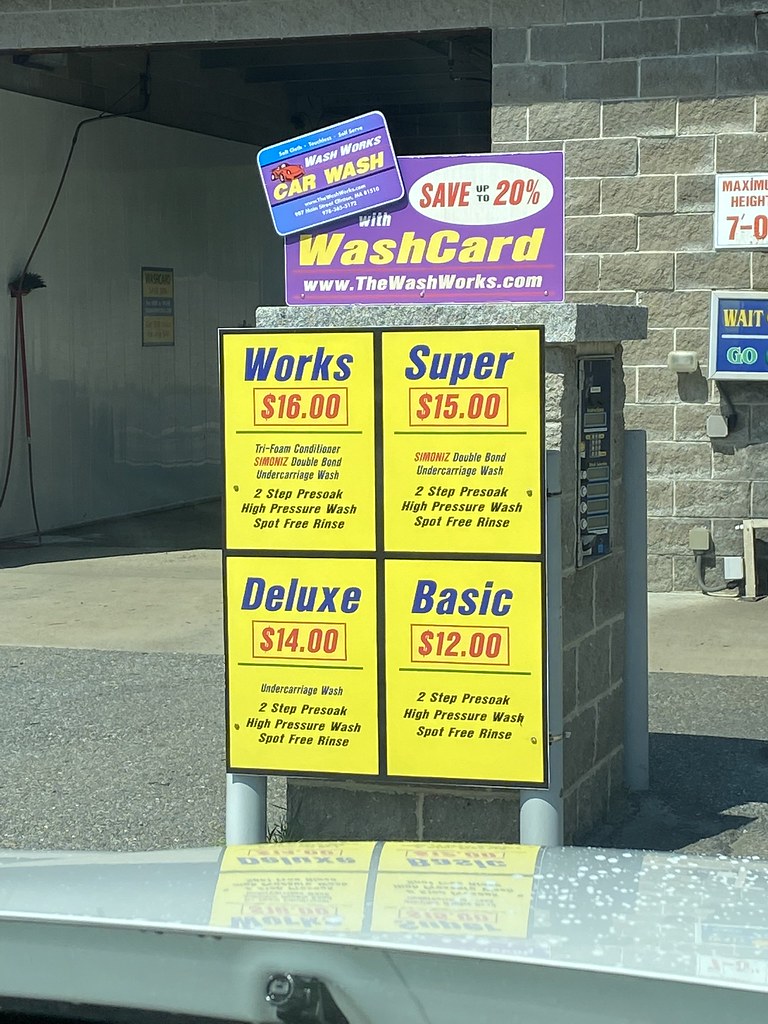 Wash Works Car Wash Touch Free Menu The Car Wash Fanatic Flickr
