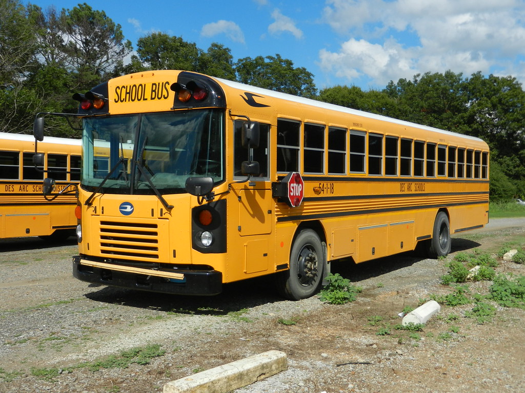 Des Arc Schools 54118 Bus lot Des Arc, AR. Flickr