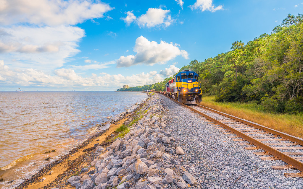 Afternoon Along Escambia Bay As the shadows grow long the … Flickr