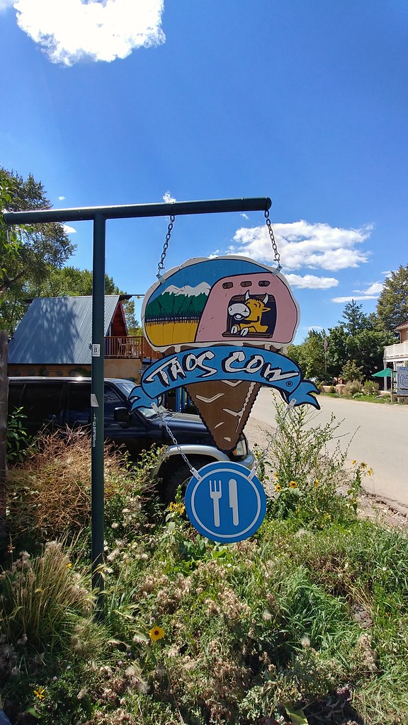 Taos Cow Sign Arroyo Deco, NM Jimmy Emerson, DVM Flickr