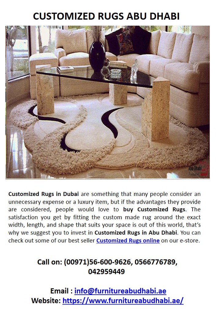 CUSTOMIZED RUGS ABU DHABI Customized Rugs in Dubai are som… Flickr