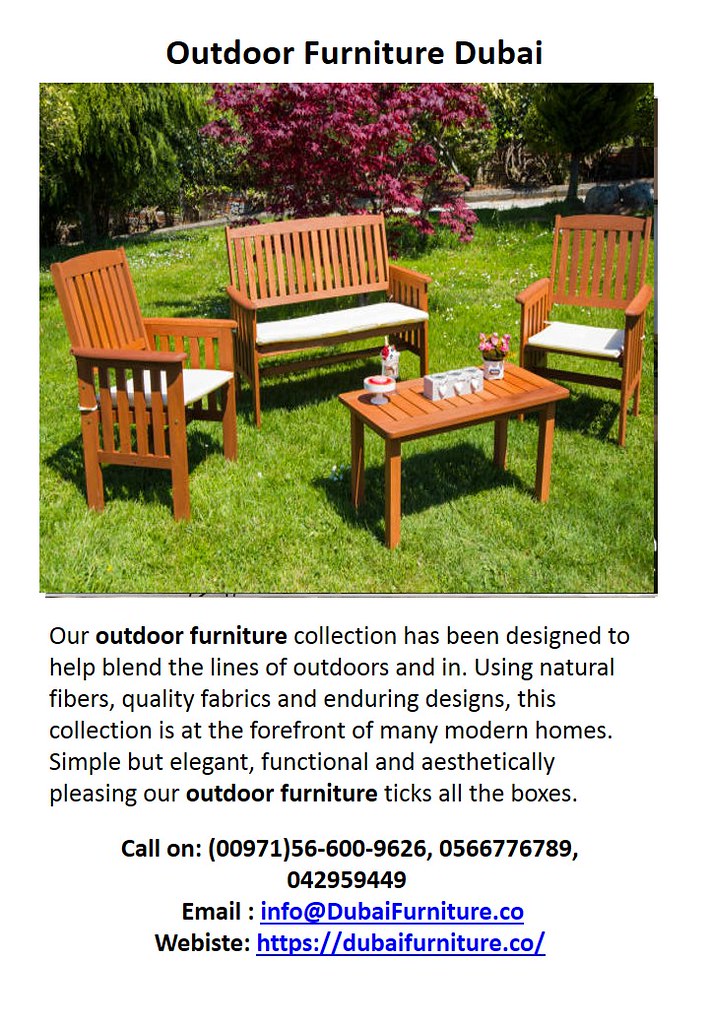 Outdoor Furniture Dubai Our outdoor furniture collection h… Flickr
