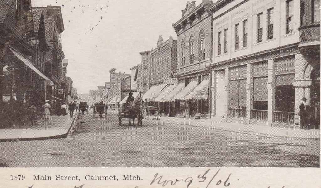 UP Calumet RED JACKET MI 1905 Downtown Businesses Hotel or… Flickr