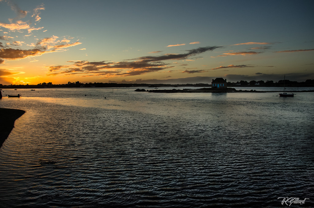 Coucher de soleil sur la rivière d'Etel Roland Billant Flickr