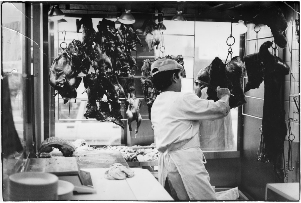 Montreal Chinatown Old photo printing from negative, damag… Flickr