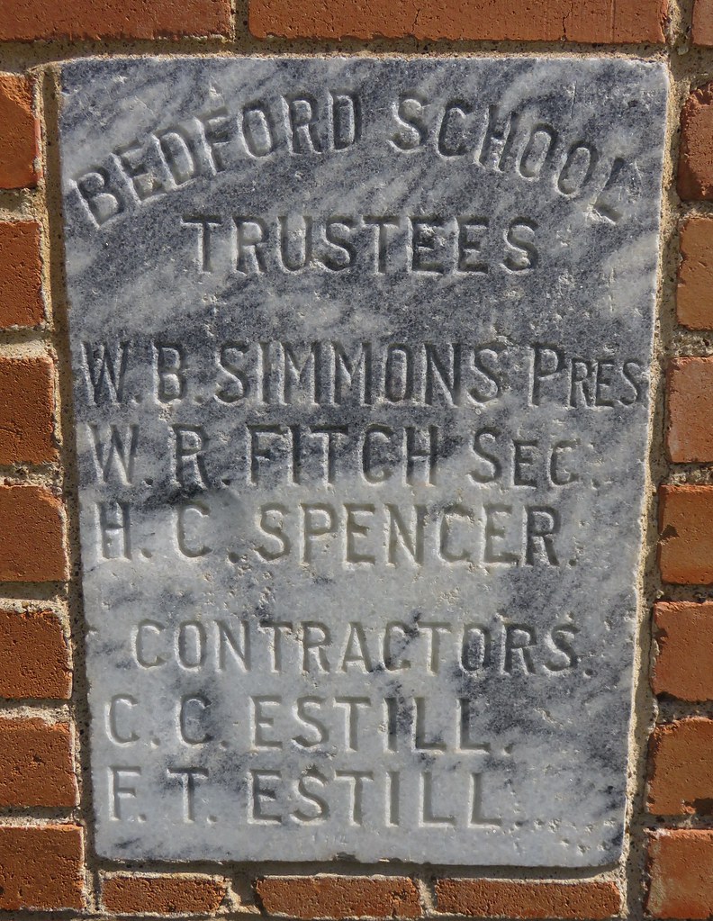 Old Bedford School Cornerstone (Bedford, Texas) Located at… Flickr