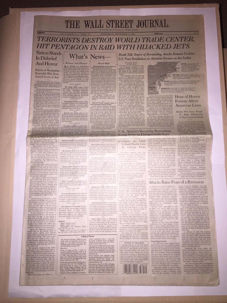 Wall St. Journal 9.12.01 (1) Chris V Flickr