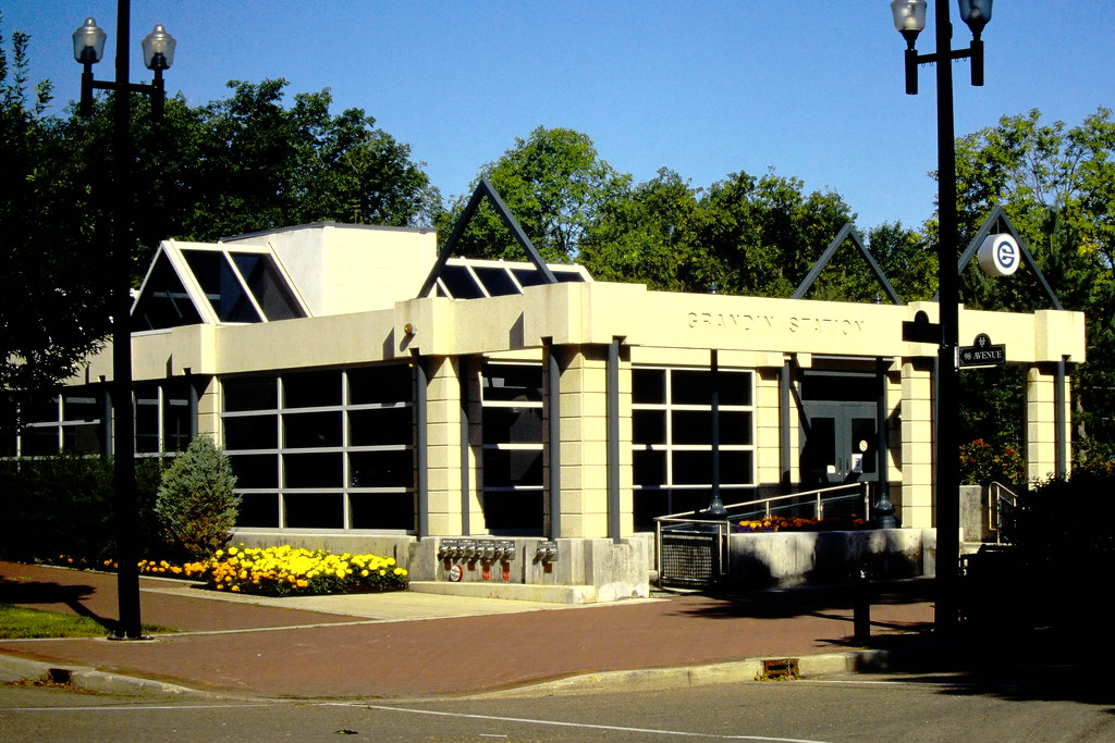 One of the entrances to the Grandin LRT Station, Edmonton,… Flickr