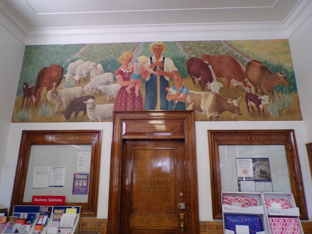 Powell WY Post Office Mural New Deal mural entitled "Powel… Flickr