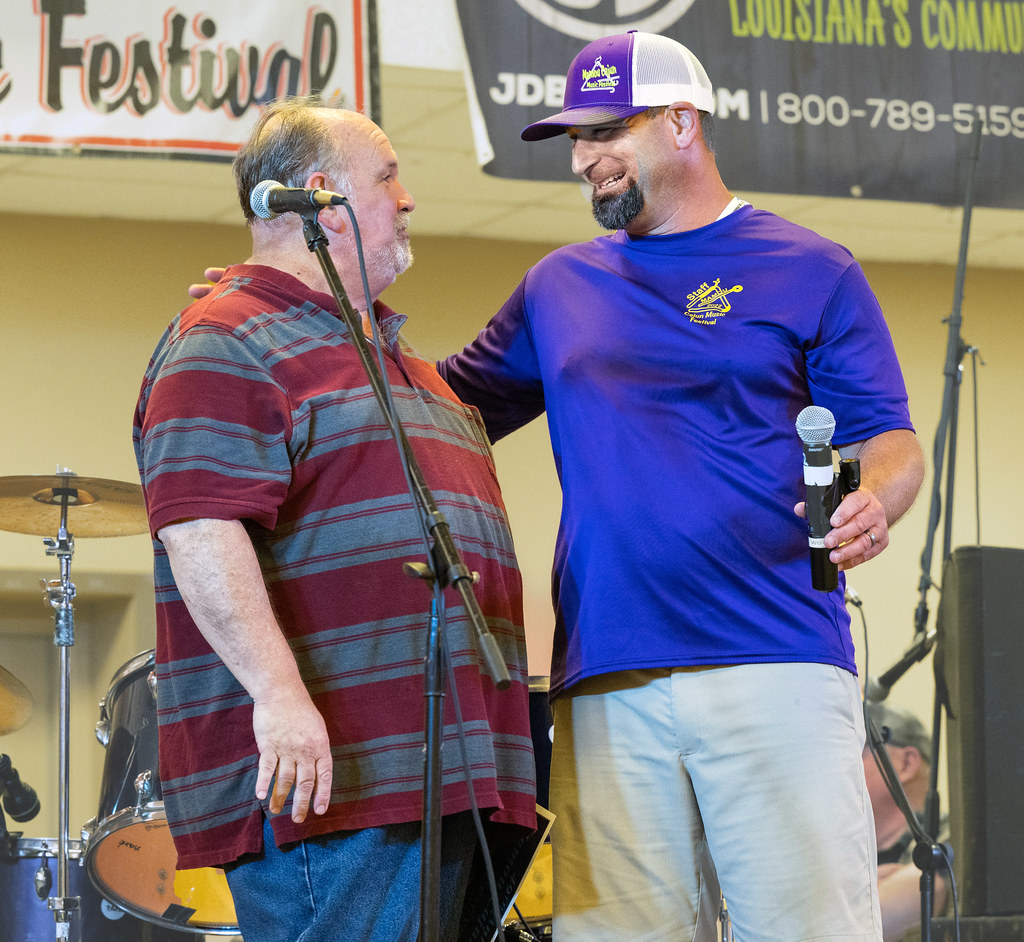 2022 Don Fontenot, festival honoree, with TJ Landreneau, f… Flickr