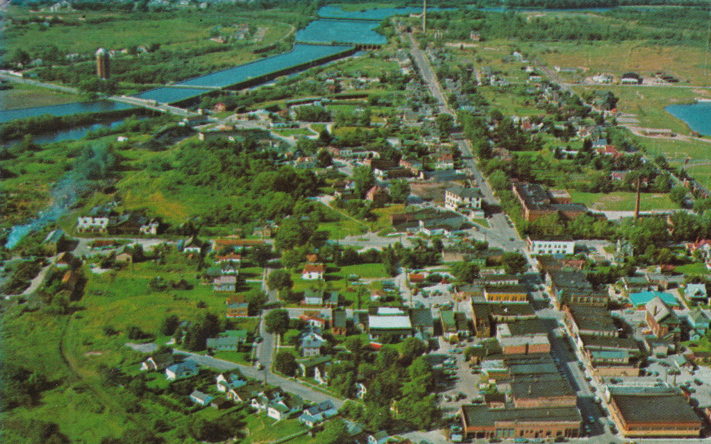 UP Manistique MI Aerial Downtown View of Stores Businesses… Flickr