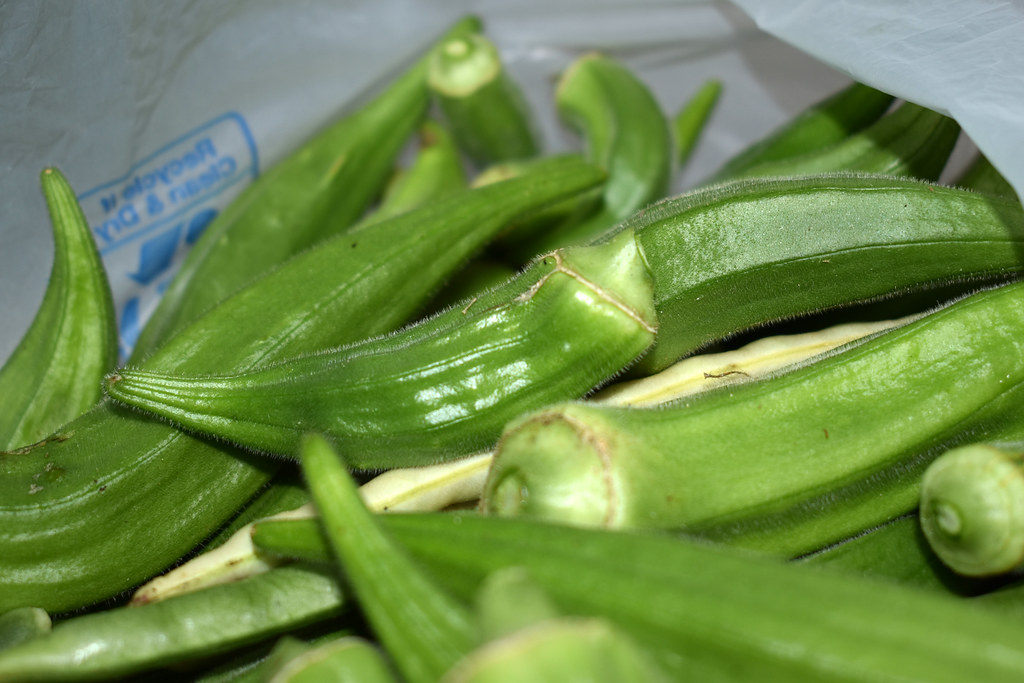 Fresh Picked Okra. Fresh picked okra from my wife's garden… Mark