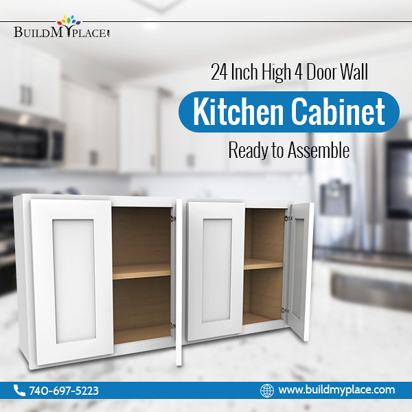 24 Inch High Double Door Wall Luxor White Shaker… Flickr