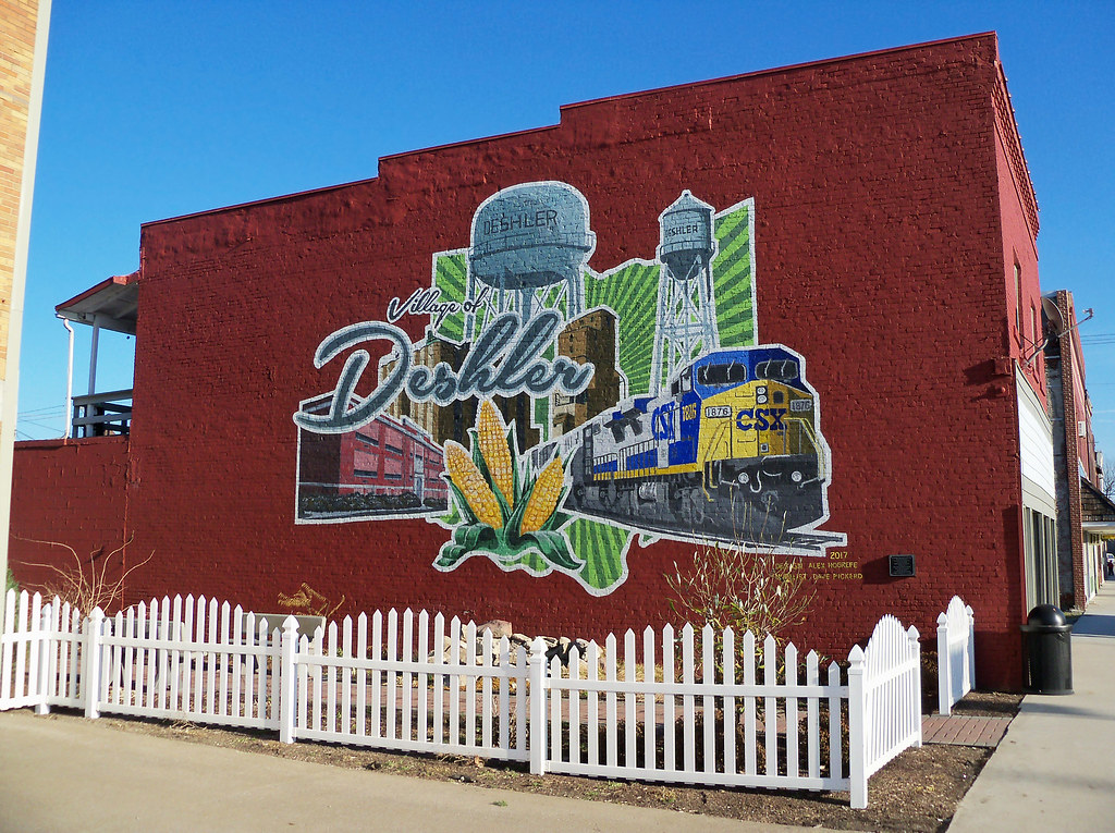 OH Deshler Mural Mural in Deshler, Ohio. Ken Flickr