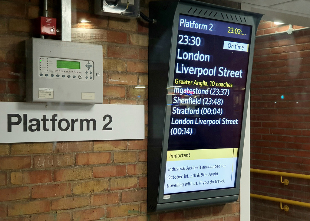 Chelmsford Railway Station Platform 2 Information Sign Flickr