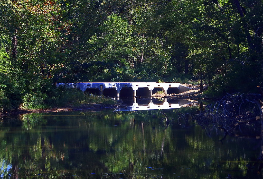 New Cove Creek Bridge (with reflection) near Erbie, Arkans… Flickr