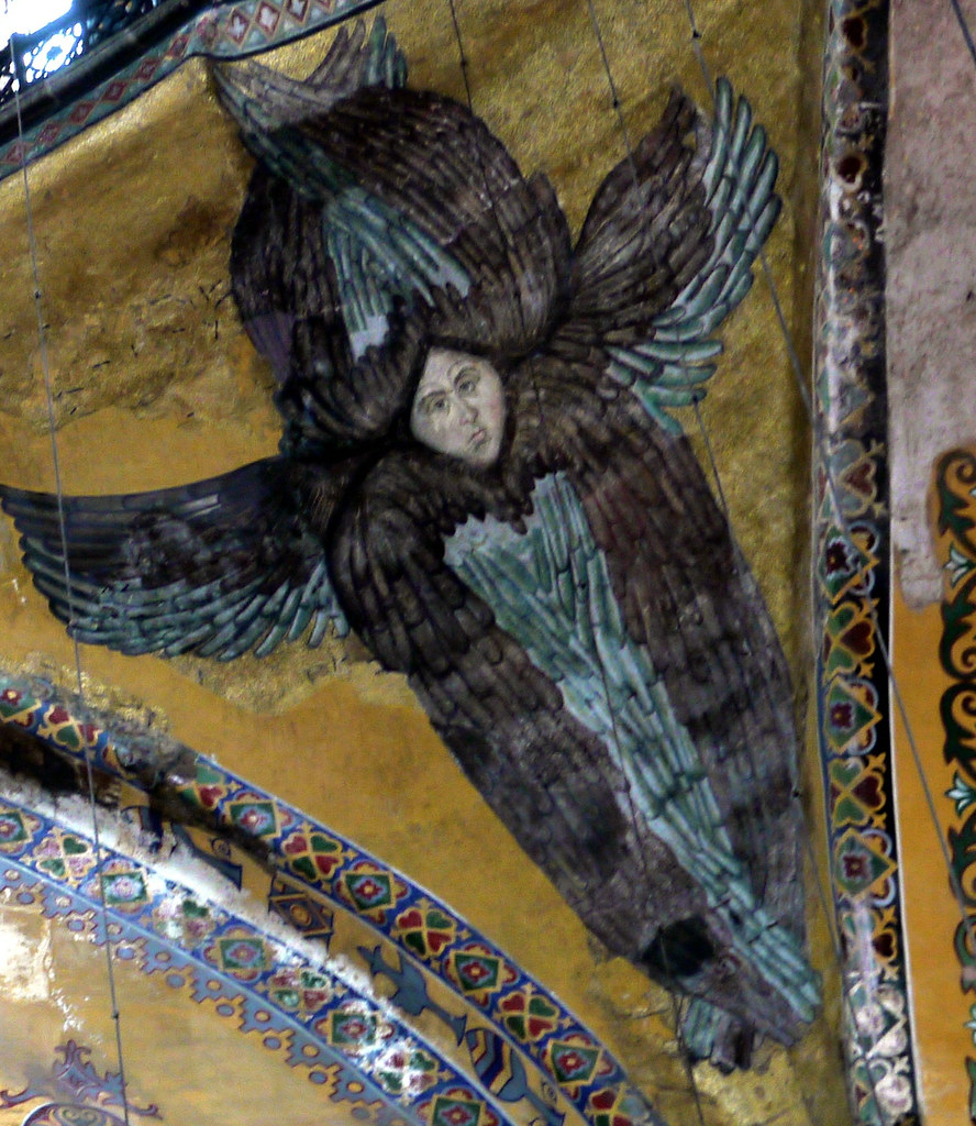 Où? Dans un angle de la coupole de Sainte Sophie à Istanbu… Flickr