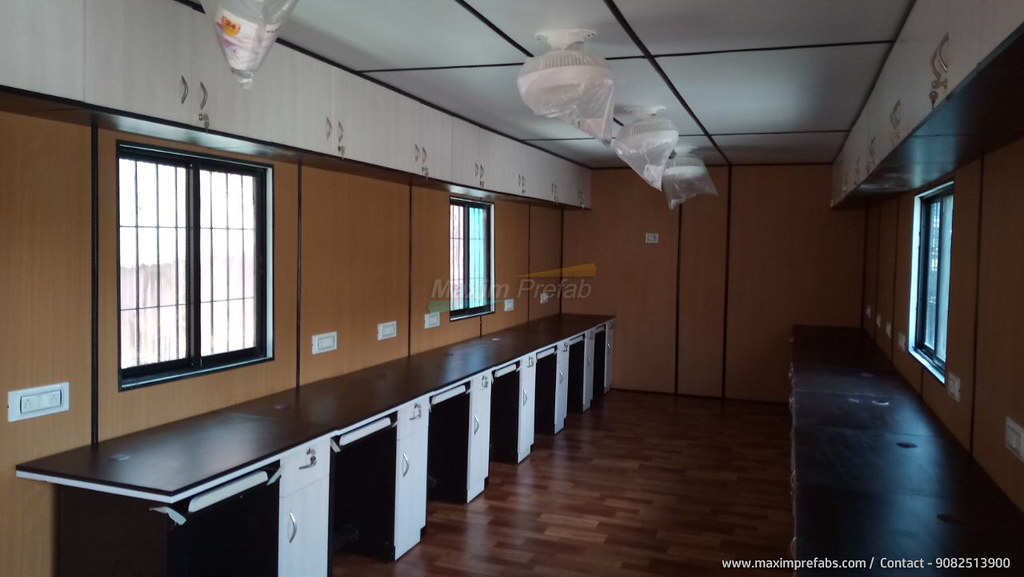 Portable Office Cabin Workstations 10fts x40fts Joint Sect… Flickr