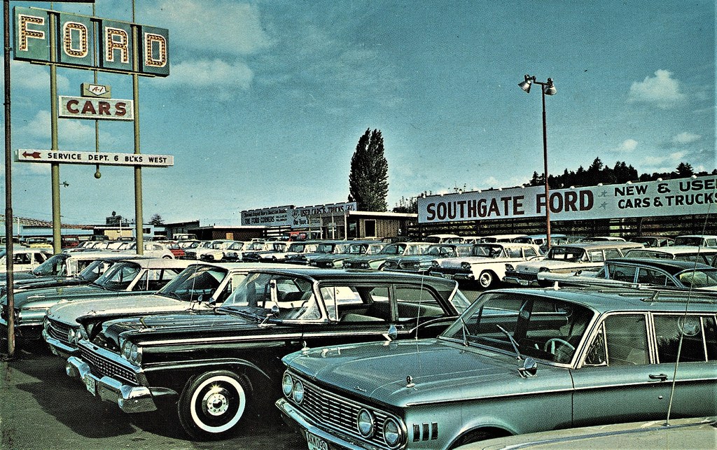 Southgate Ford, Used Car Lot, Seattle WA, 1960s 146th & 1s… Flickr