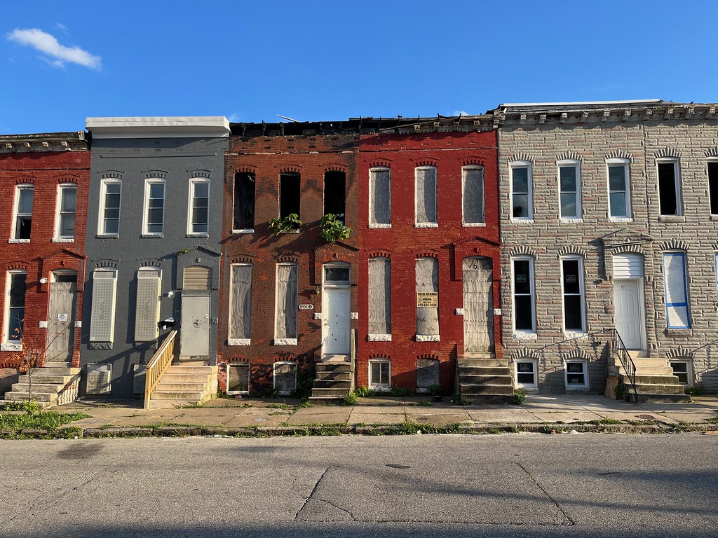 Rowhouses, 2000 block of Walbrook Avenue (south side), Bal… Flickr