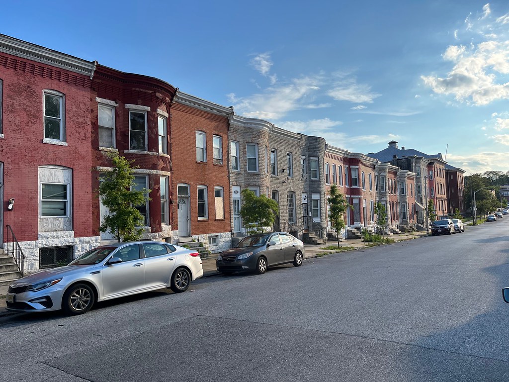 Rowhouses, 2100 block of Walbrook Avenue (south side), Bal… Flickr