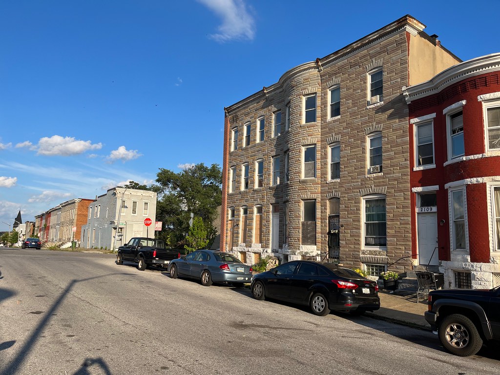 Rowhouses, 2100 block of Walbrook Avenue (south side), Bal… Flickr