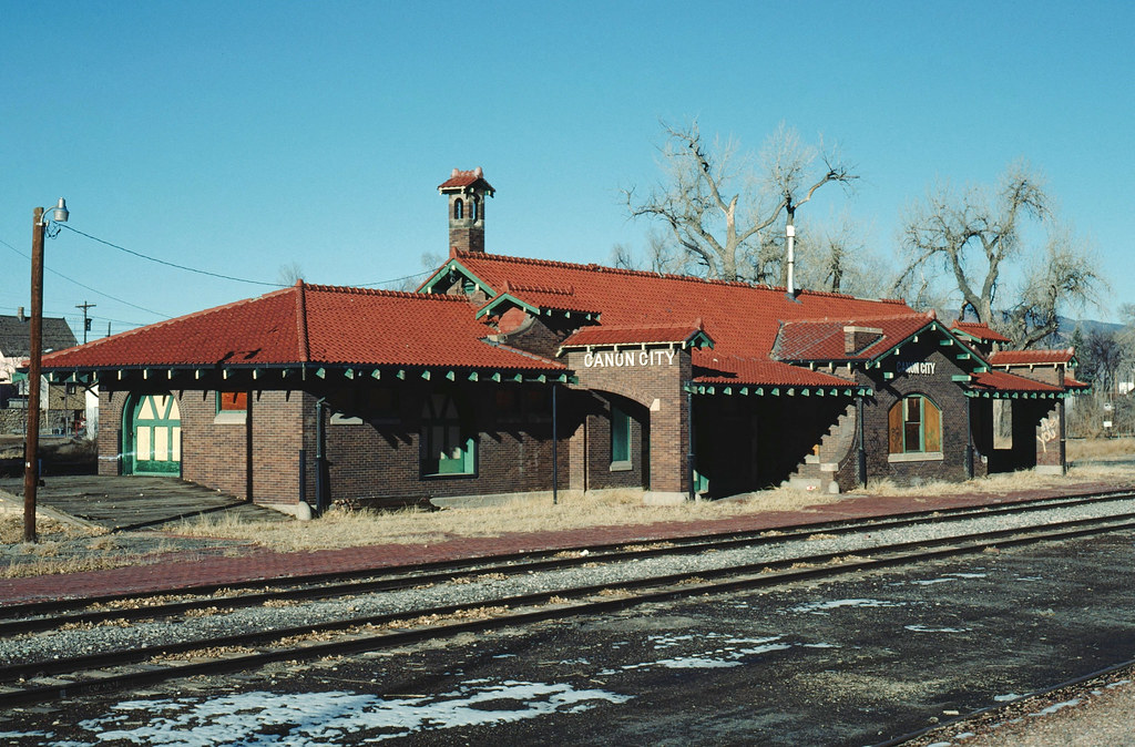 ATSF Depot at Canon City, CO January 6, 1990 I think this … Flickr