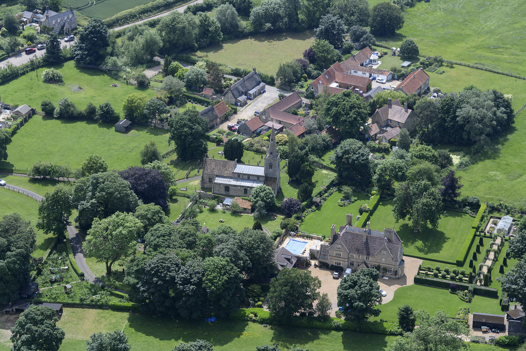 Grafton Underwood Church of St James the Apostle aerial … Flickr