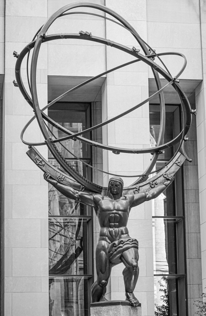 atlas god sculpture new york, united states july fourth,… Flickr