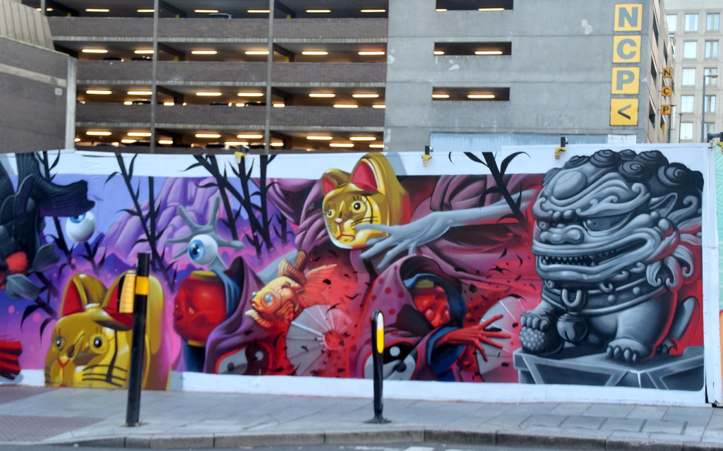 Spray Painting/Mural, Hill Street, Birmingham. Manoo Mistry Flickr