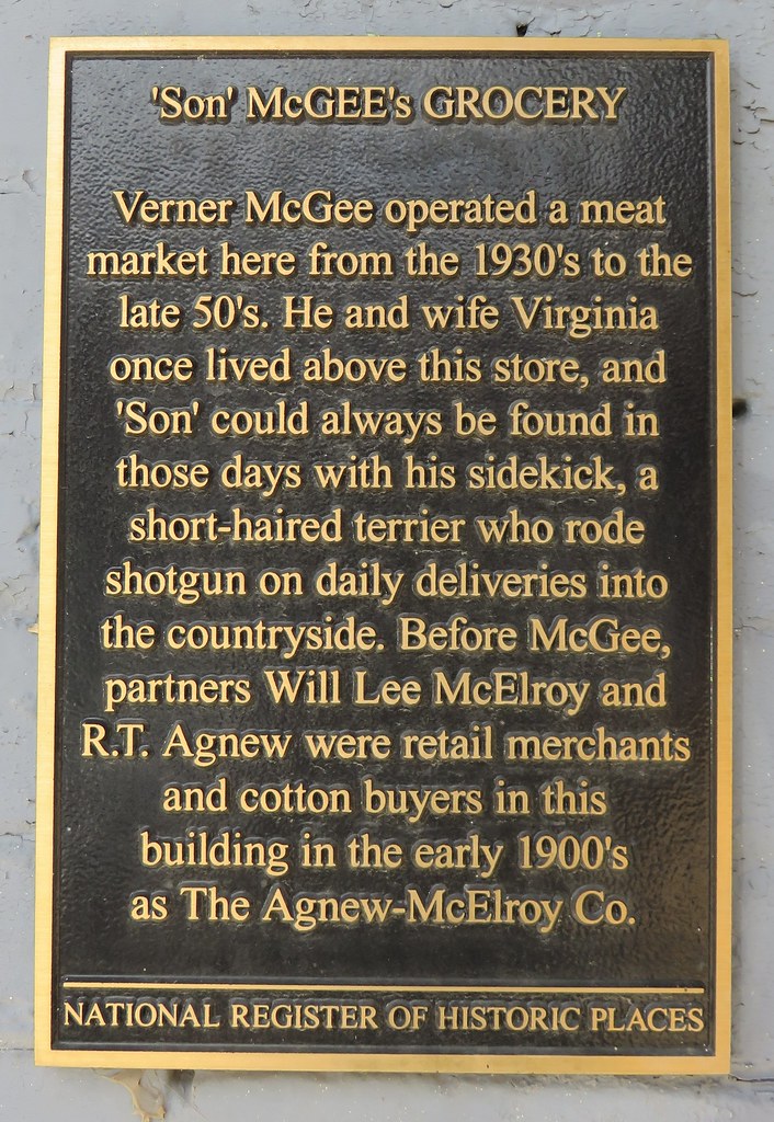 'Son' McGee's Grocery Plaque (Baldwyn, Mississippi) Flickr