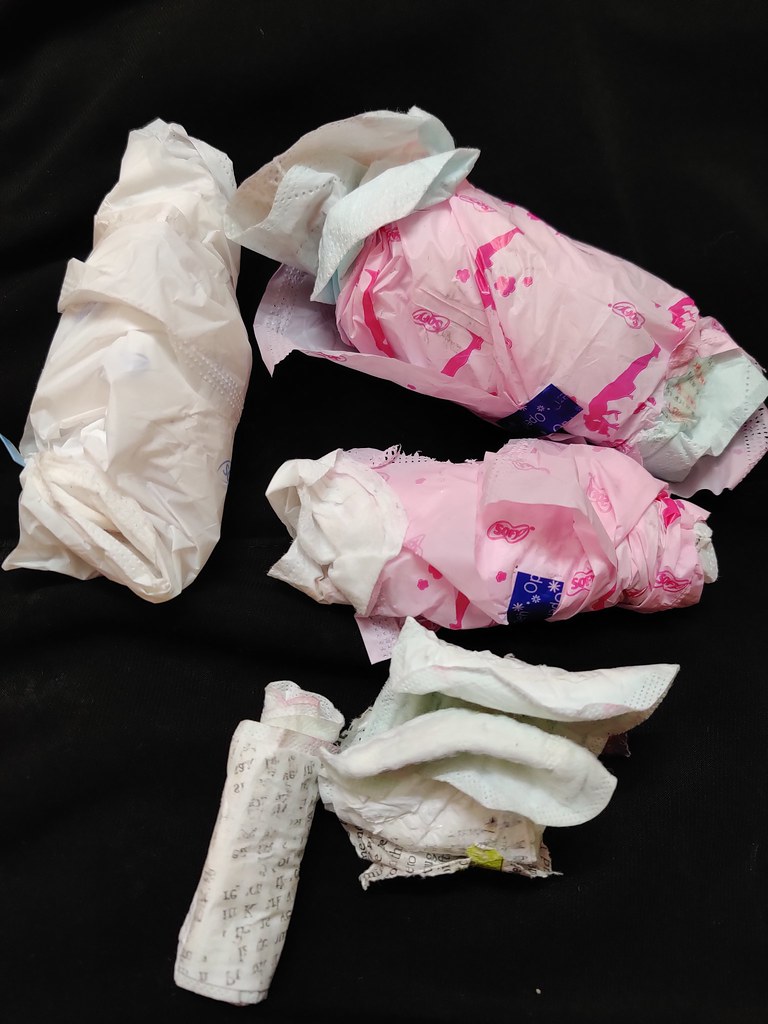 Aunt's amazing used pads and panty liners Peeknspy Yo Flickr