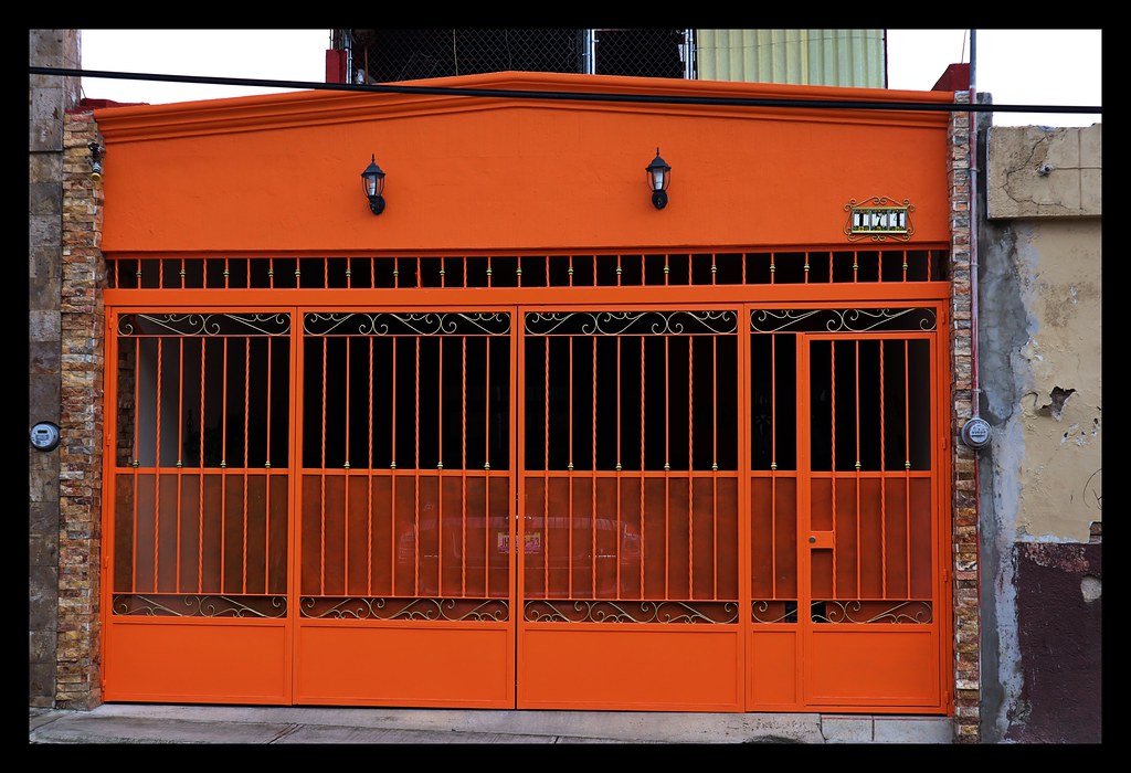 Car port in orange Francoise Roy Flickr