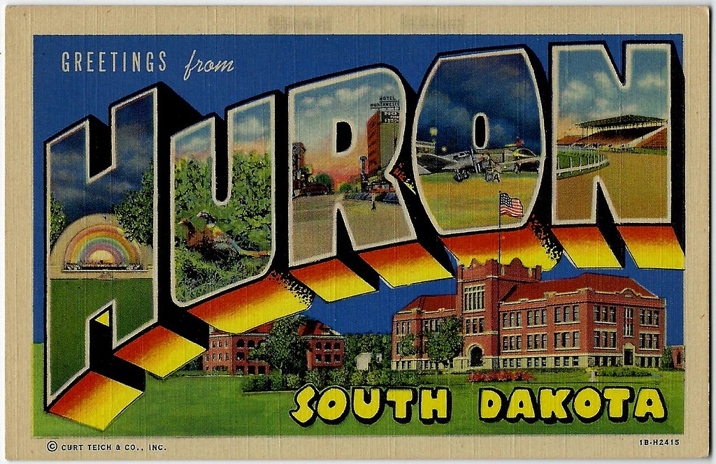 Greetings From Huron, South Dakota. Postcard. Greetings Fr… Flickr
