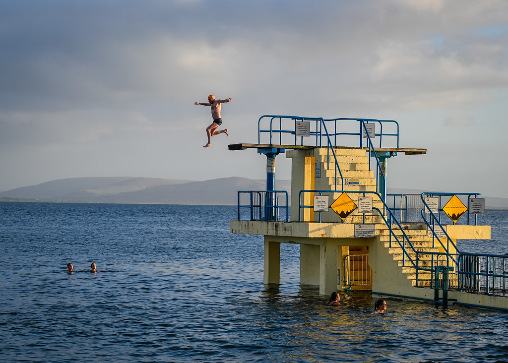 October Swim. Salthill in Galway, Ireland. Jimmy Howard Flickr